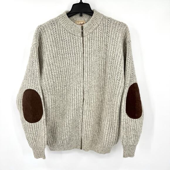 Woolrich Other - VTG Woolrich Sweater Cardigan Men's Large Wool Blend Full Zip Fisherman Chunky